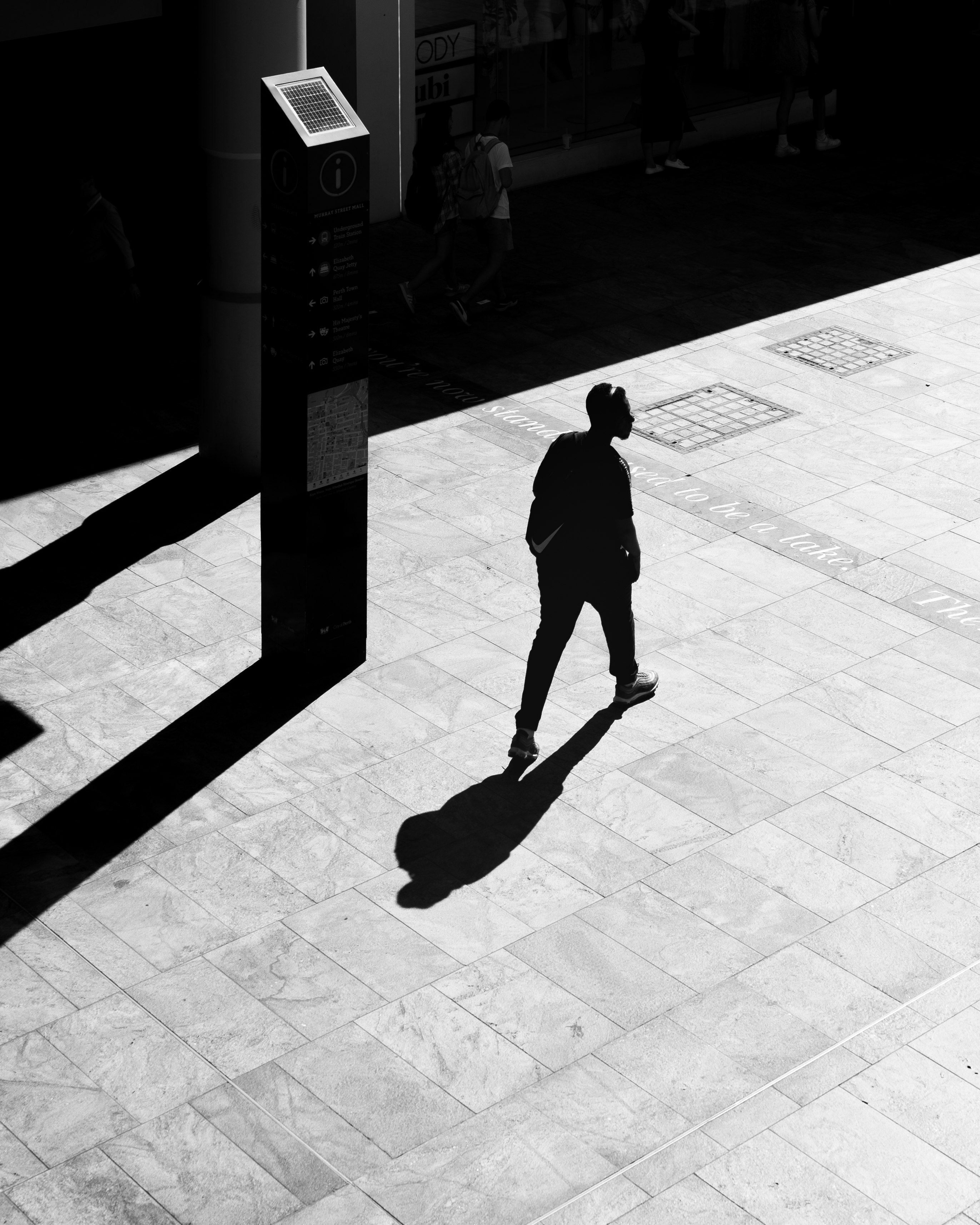 Silhouette street photo from Perth